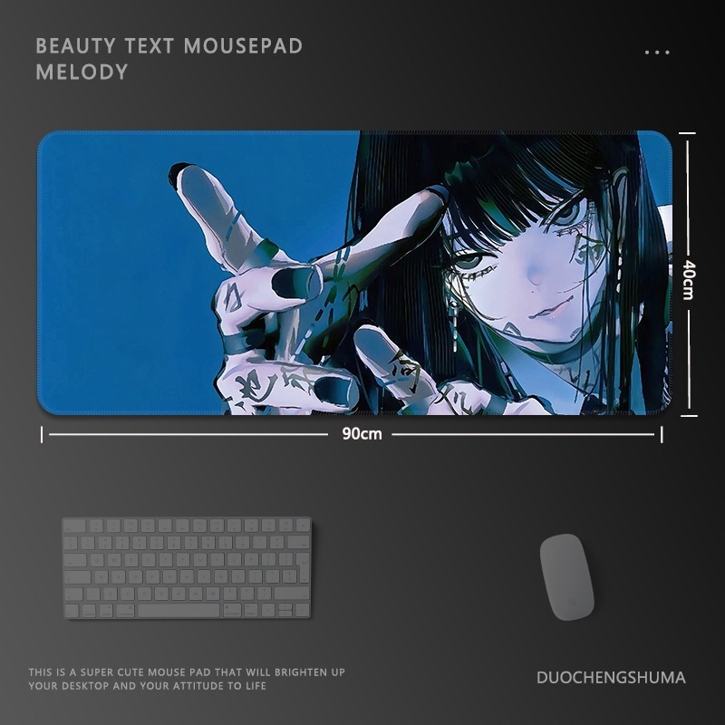 鏈鋸人瑪奇瑪電競超大遊戲加厚防滑鼠標墊