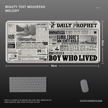 哈利波特電競超大遊戲加厚防滑鼠標墊