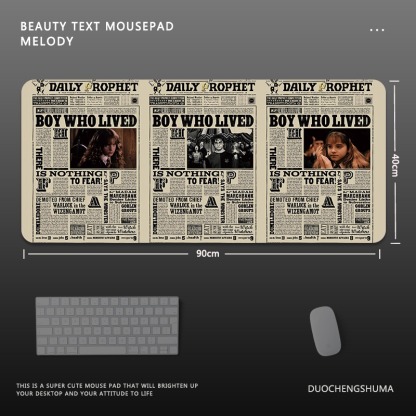 哈利波特電競超大遊戲加厚防滑鼠標墊