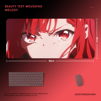 約會大作戰電競超大遊戲加厚防滑鼠標墊