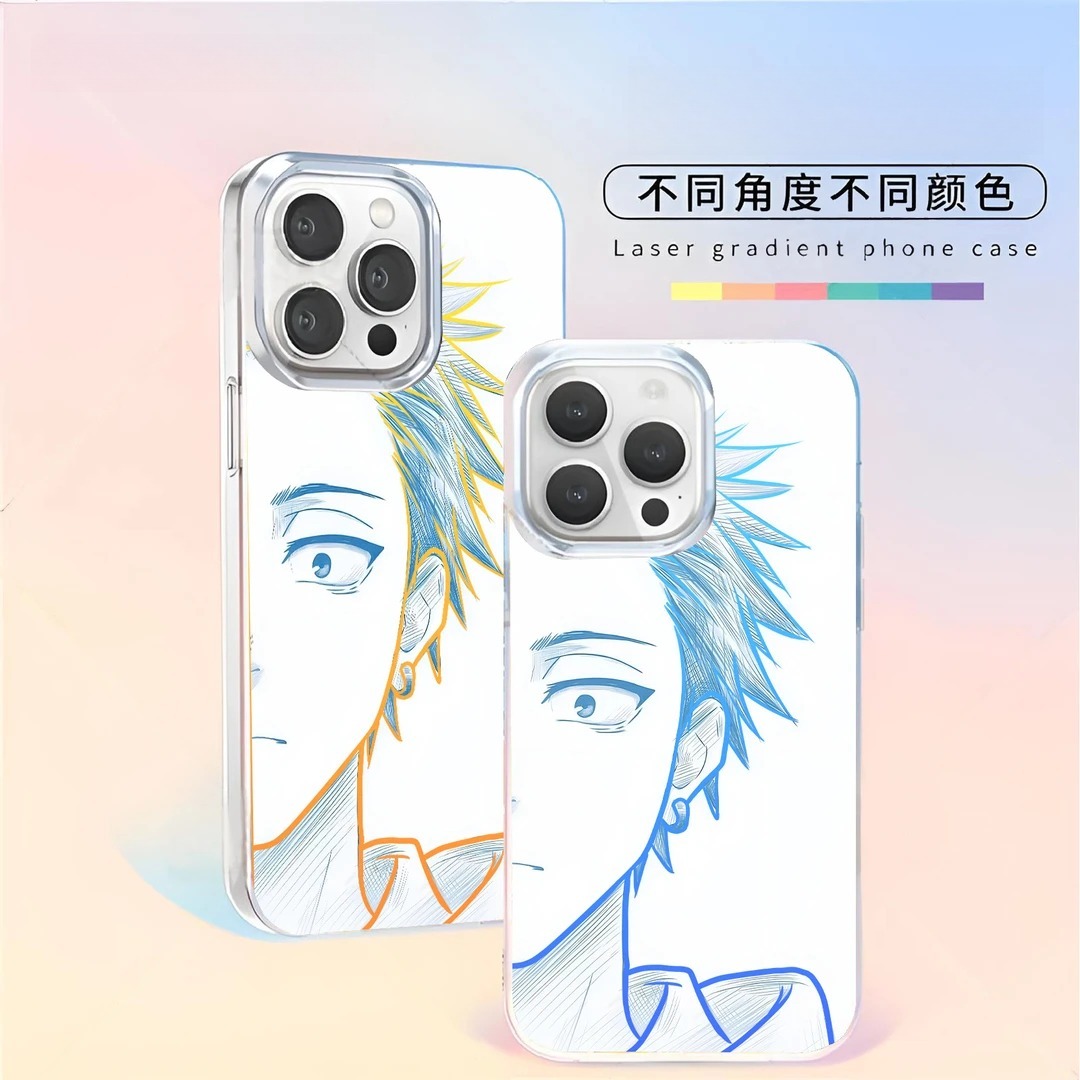 熏香花朵凛然绽放 極光金漸變手機殼