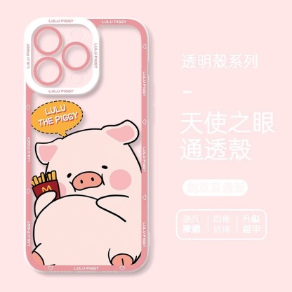 lulu豬 天使眼透明防摔軟殼