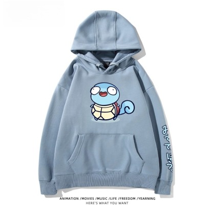 寶可夢Q版搞怪新款 親子情侶男女款連帽衛衣