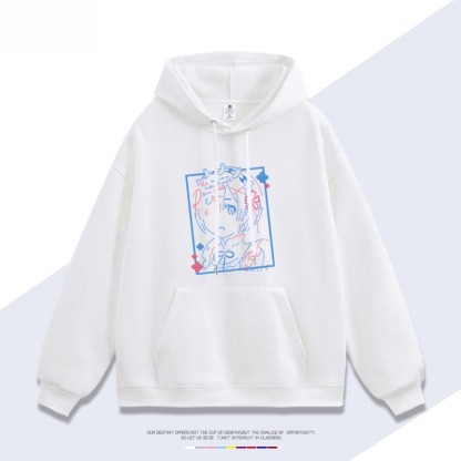 Re:Zero 聯名衛衣秋冬新款親子情侶裝連帽衛衣