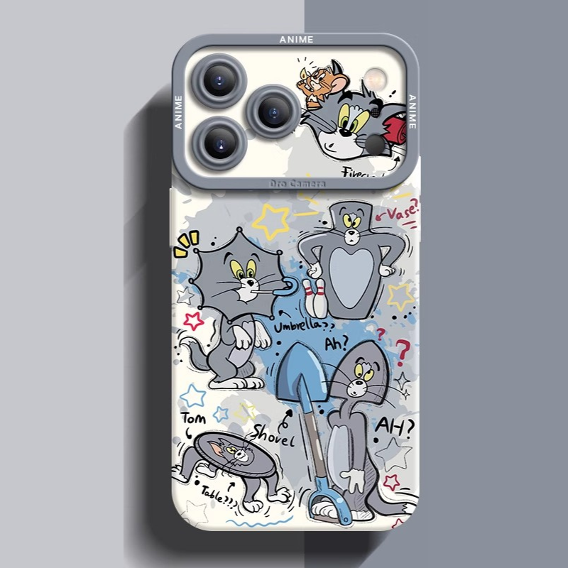 湯姆貓與傑利鼠液態矽膠全包防摔軟殼