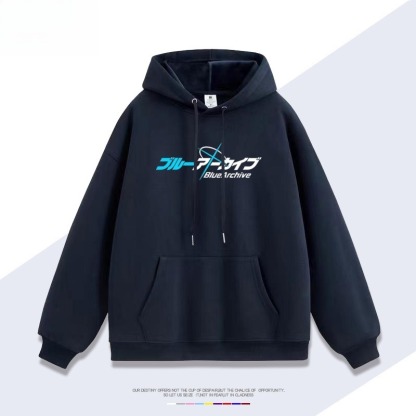 蔚藍檔案新款 親子情侶男女連帽衛衣