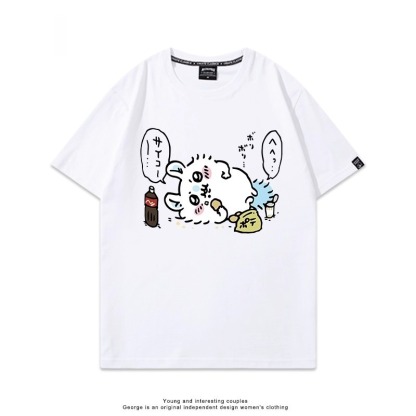 Chiikawa 2025親子情侶男女同款 印花短袖T恤