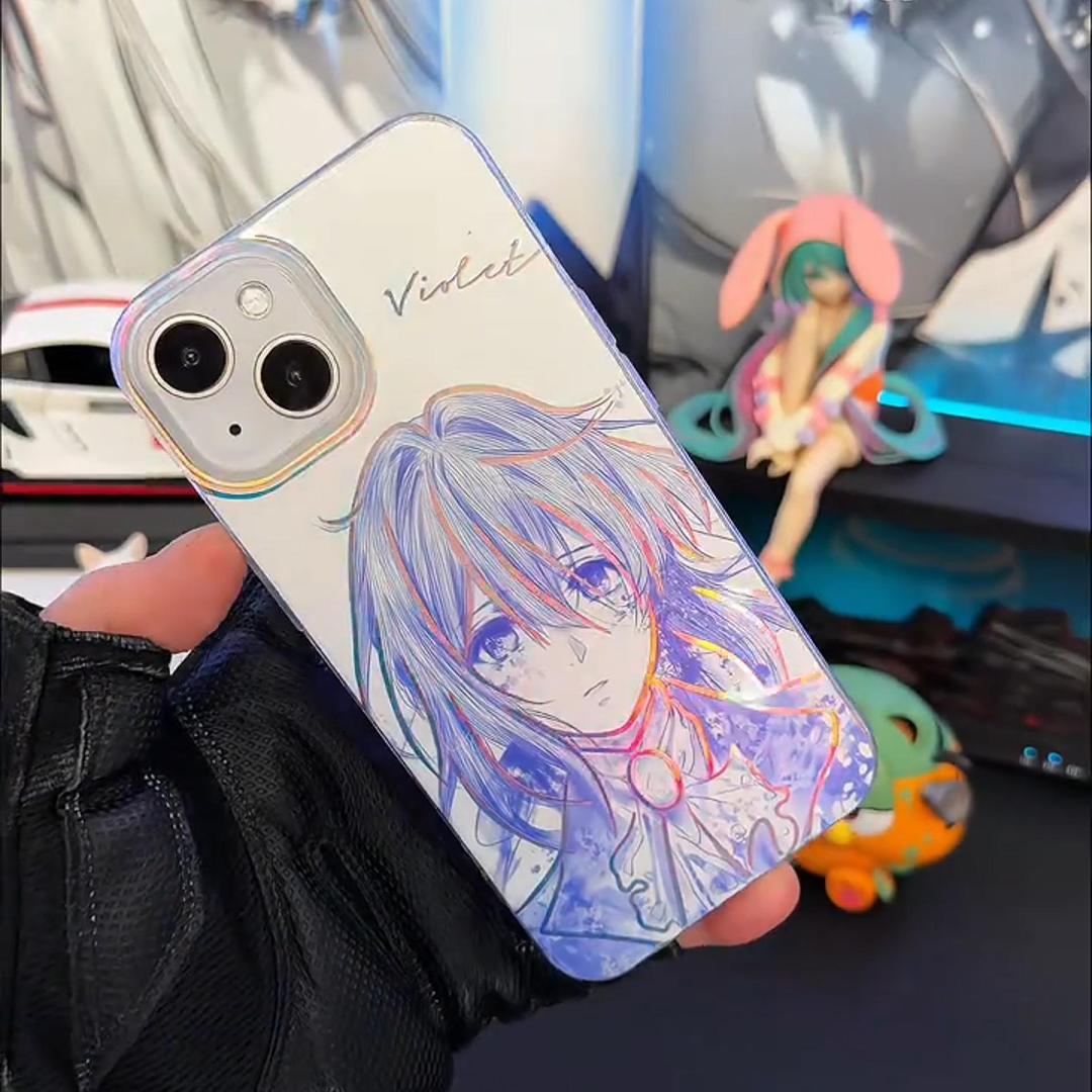 薇爾莉特極光金漸變手機殼