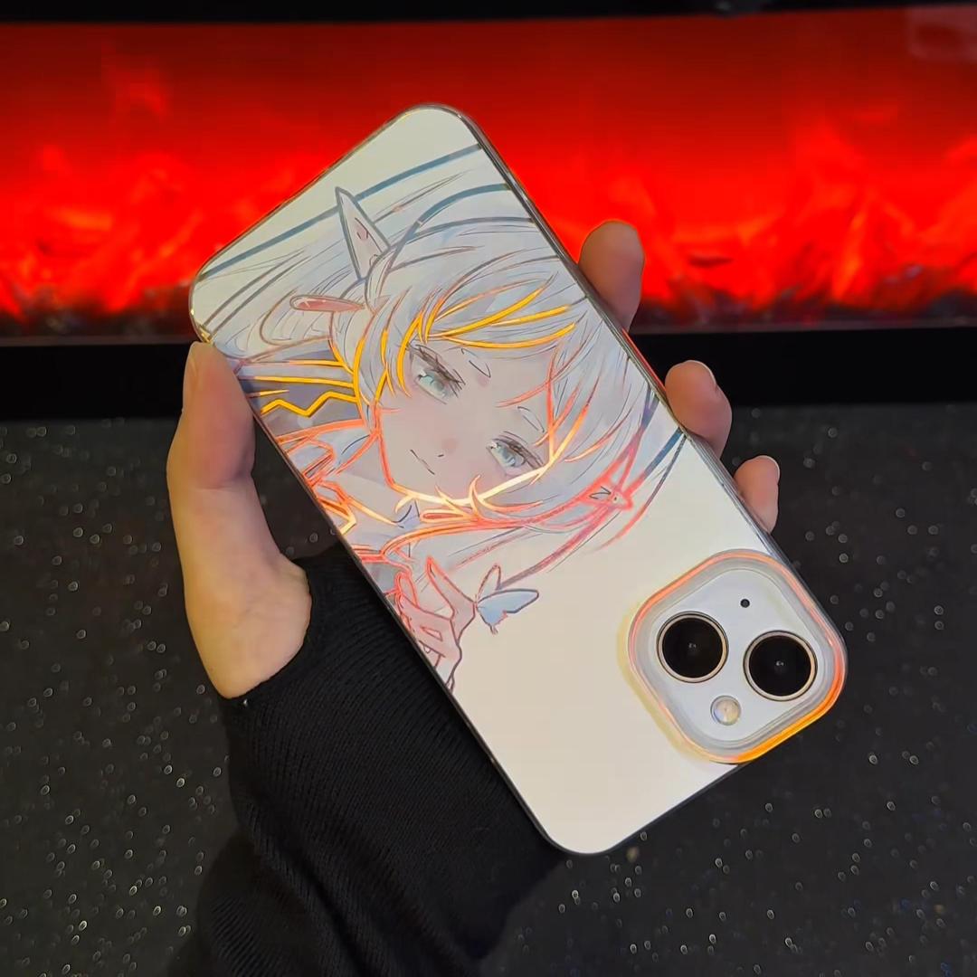 葬送的芙莉蓮極光金漸變手機殼