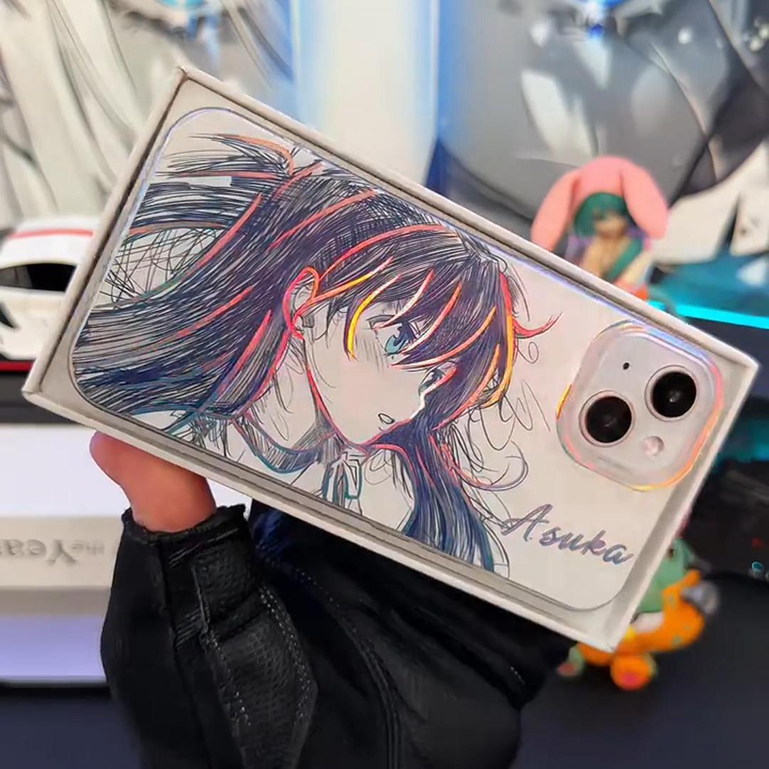 EVA新世紀福音戰士極光金漸變手機殼