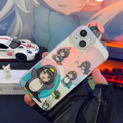 明日方舟極光金漸變手機殼