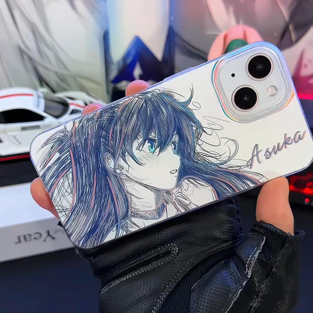 EVA新世紀福音戰士極光金漸變手機殼