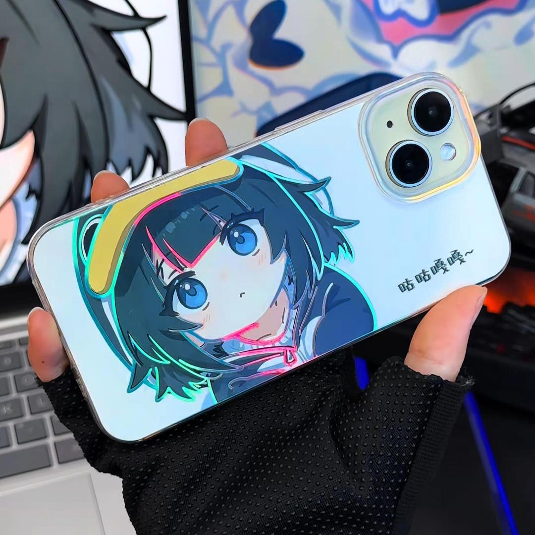 明日方舟極光金漸變手機殼