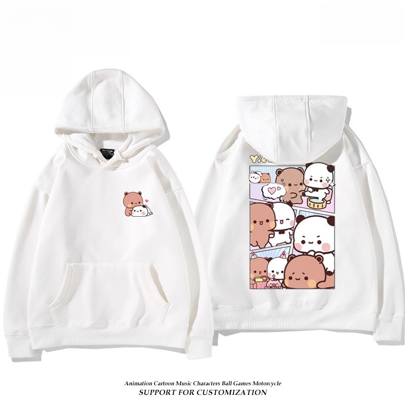 一二布布新款 親子情侶男女連帽衛衣