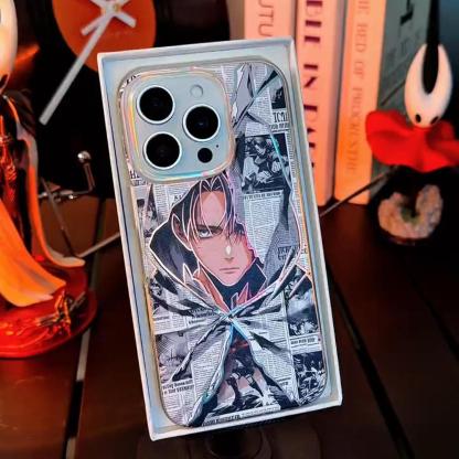 進擊的巨人 極光金漸變手機殼