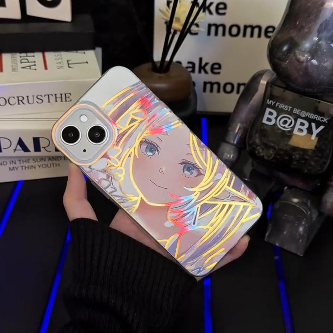 葬送的芙莉蓮極光金漸變手機殼