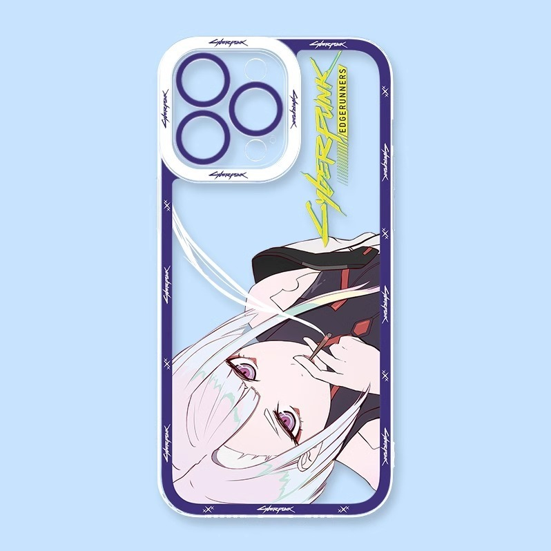 蘋果 系列賽博朋克邊緣行者天使眼透明防摔軟殼