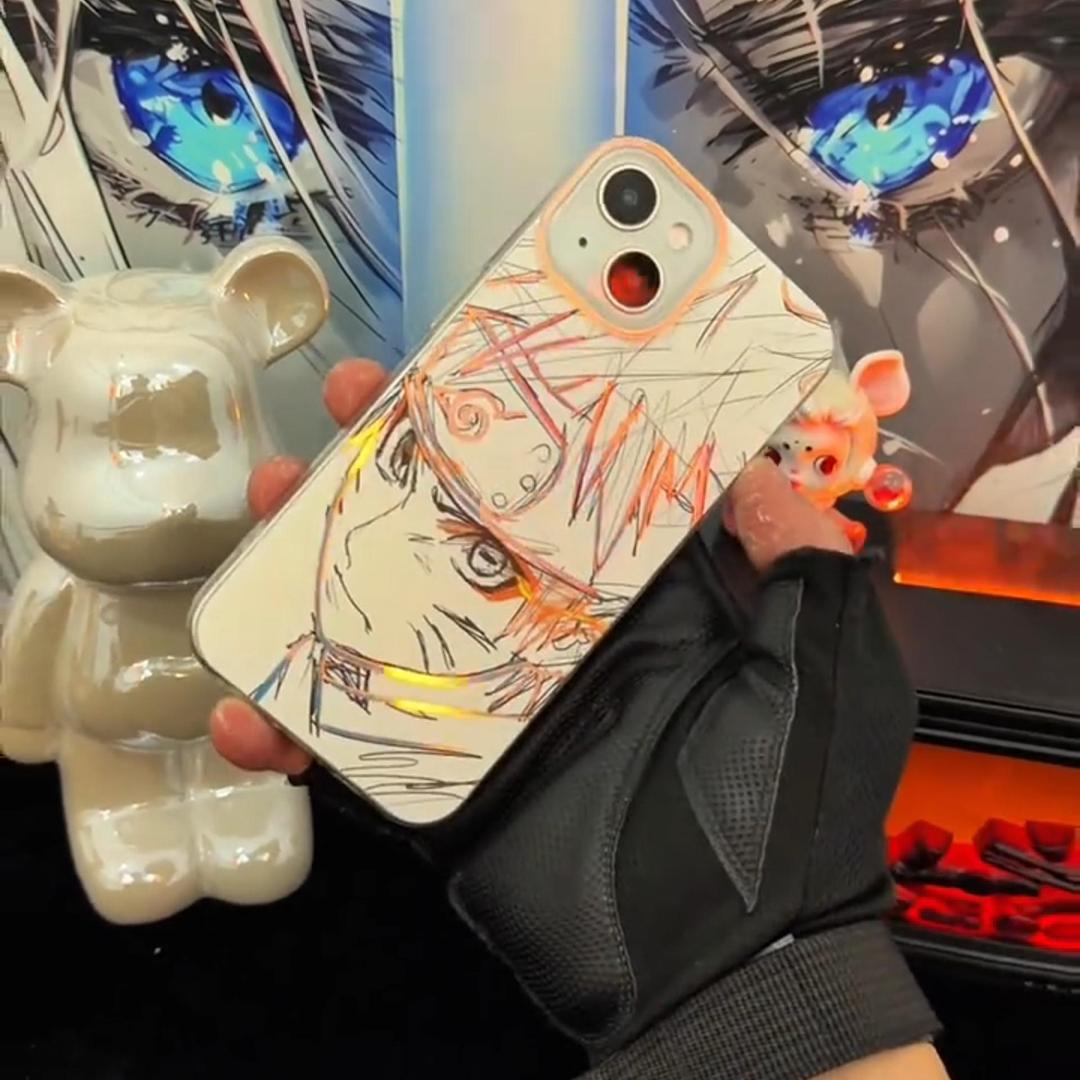 火影忍者極光金漸變手機殼