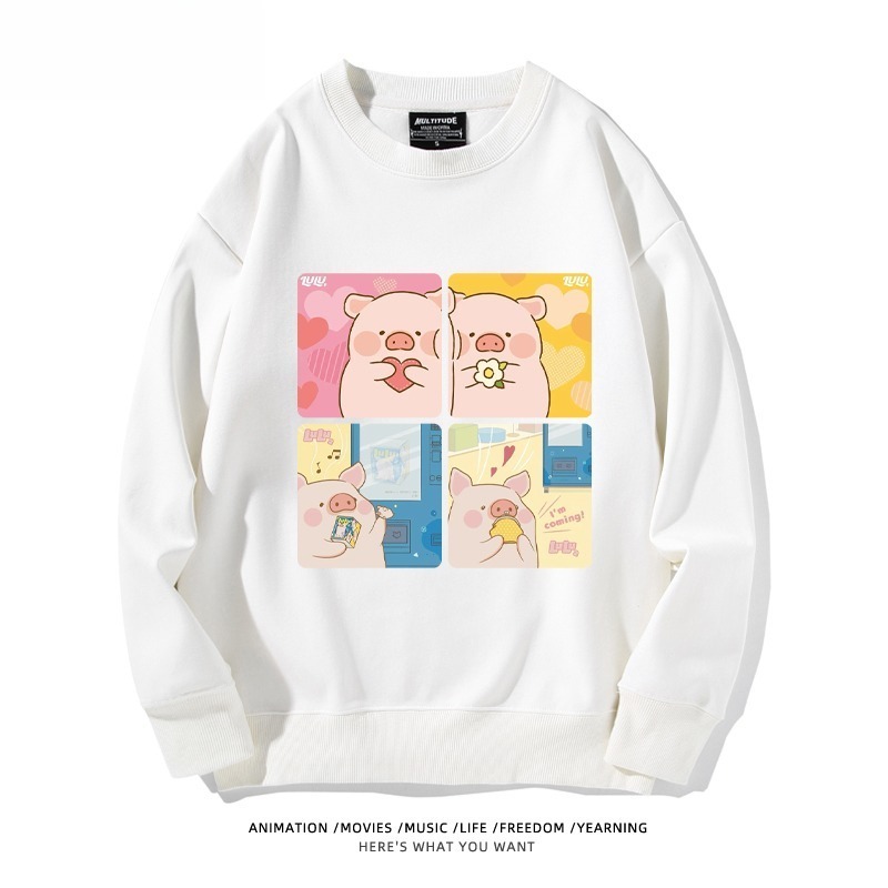 LuLu豬 聯名親子情侶裝 圓領長袖