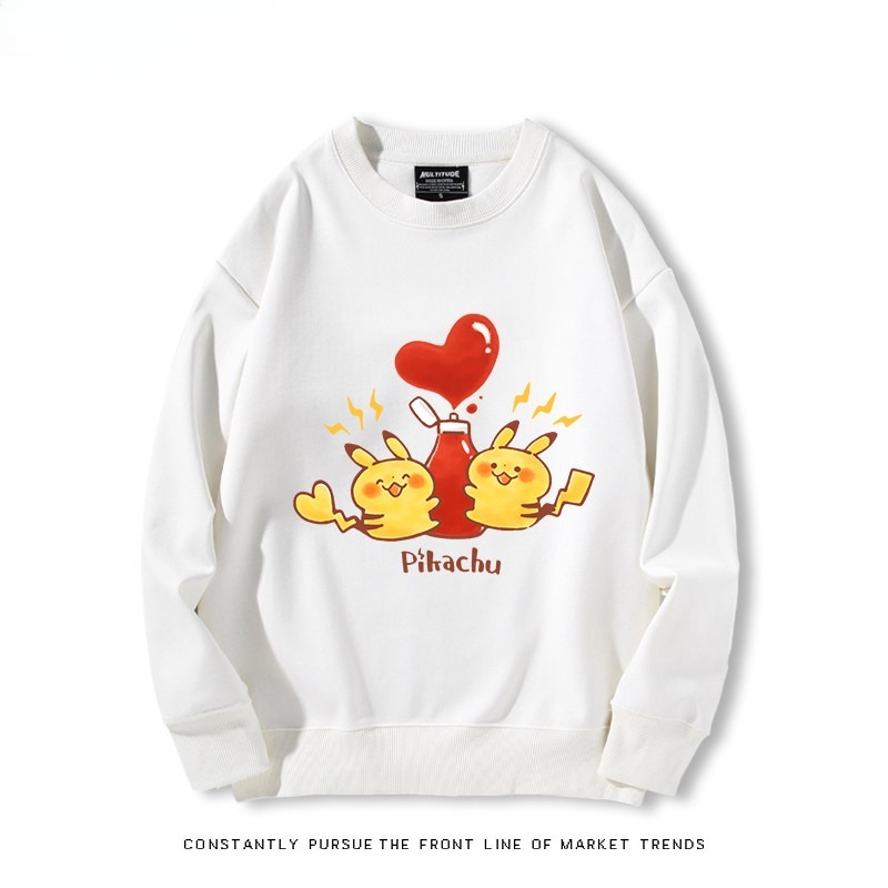 精靈寶可夢Q版 聯名親子情侶裝 圓領長袖