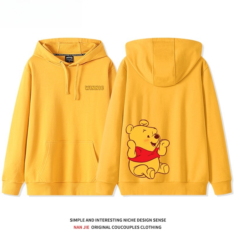 小熊維尼新款 親子情侶男女連帽衛衣