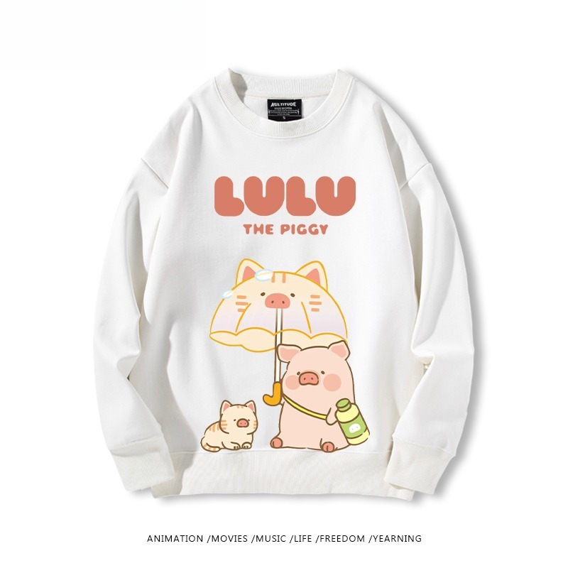 LuLu豬 聯名親子情侶裝 圓領長袖