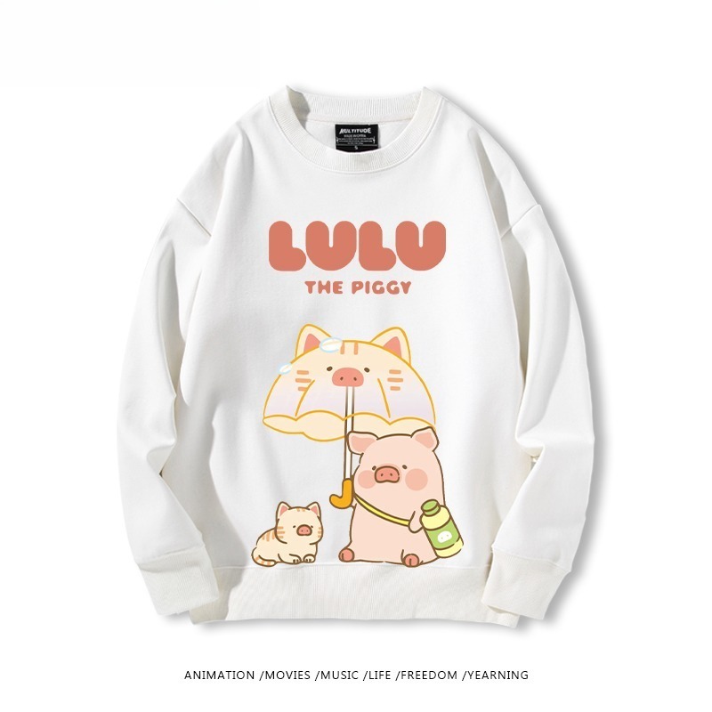 LuLu豬 聯名親子情侶裝 圓領長袖