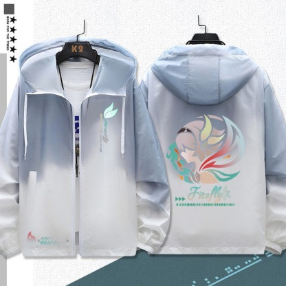 星穹鐵道流螢 輕薄透氣漸變防曬衣外套