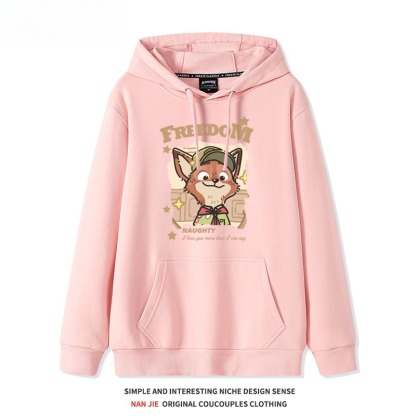 動物方城市新款 親子情侶男女連帽衛衣