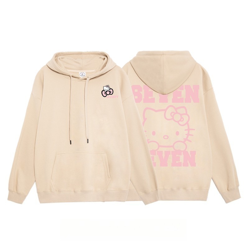 Hello Kitty凱蒂貓新款 親子情侶男女連帽衛衣