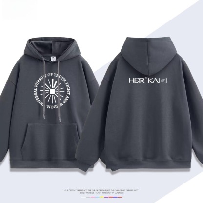 欧文同款 聯名衛衣2026秋冬新款 親子情侶裝連帽衛衣