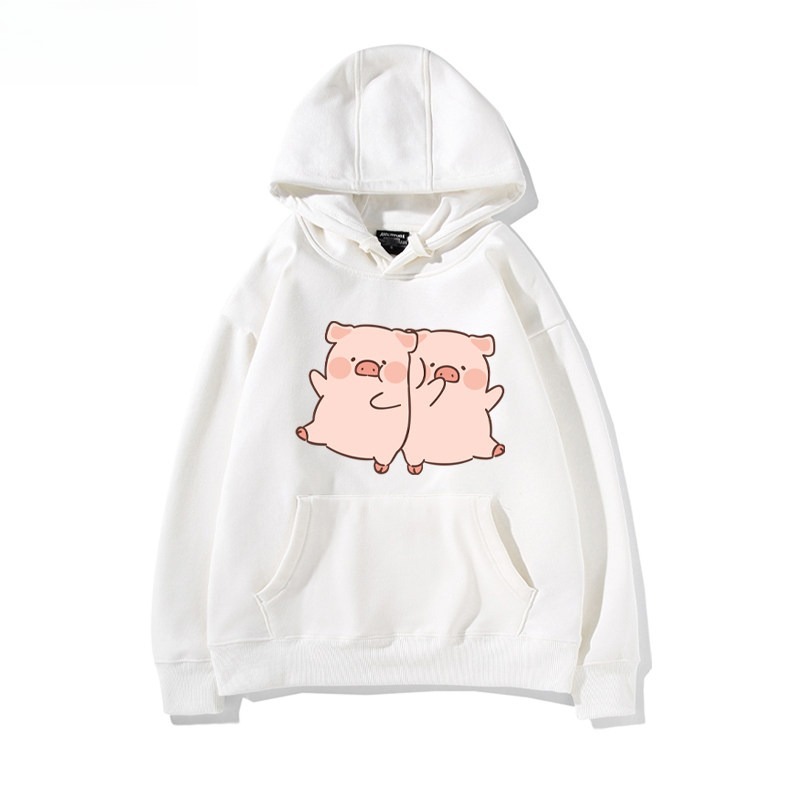 LULU豬 聯名衛衣新款 親子情侶裝連帽衛衣