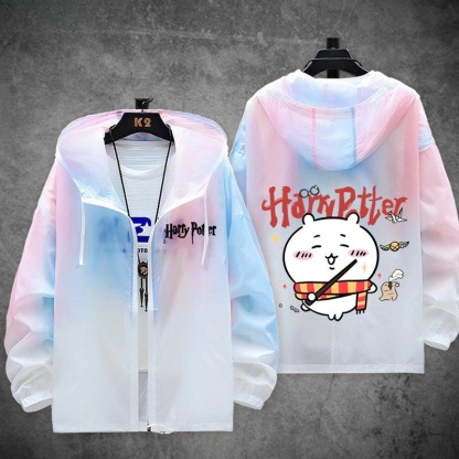 夜鹿yorushika 輕薄透氣漸變防曬衣外套