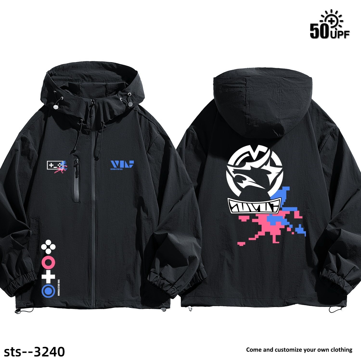 星穹鐵道銀狼LV999 周邊男女輕薄透氣防曬服外套
