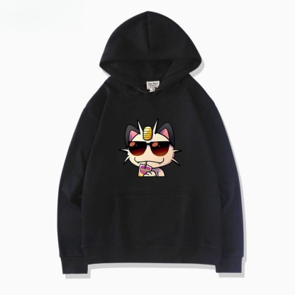 寶可夢火箭隊 聯名衛衣新款 親子情侶裝連帽衛衣