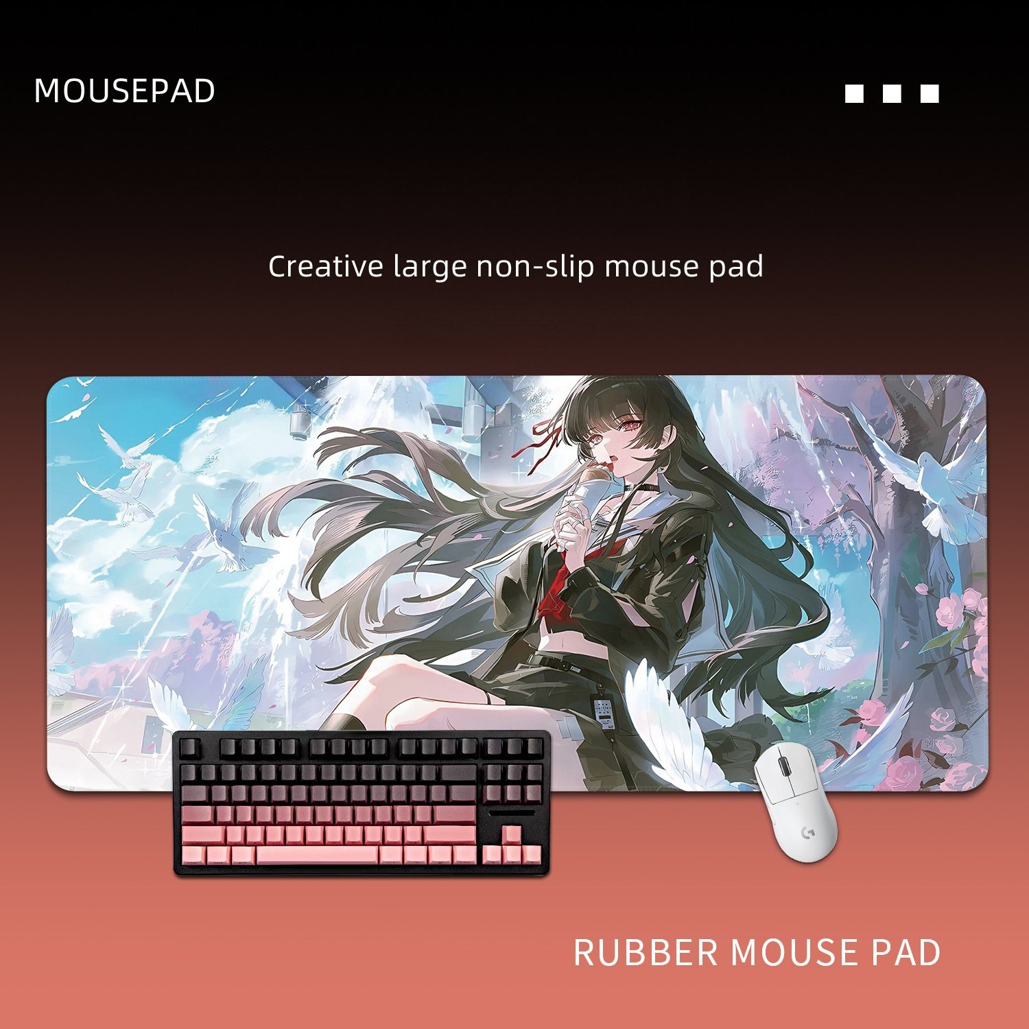  鳴潮千咲 主題桌墊 布質滑鼠墊