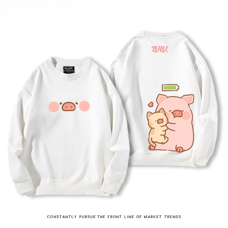 LuLu豬 聯名親子情侶裝 圓領長袖