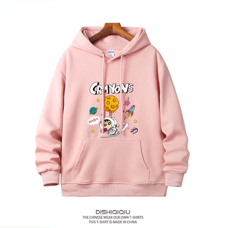 蠟筆小新新款 親子情侶男女連帽衛衣