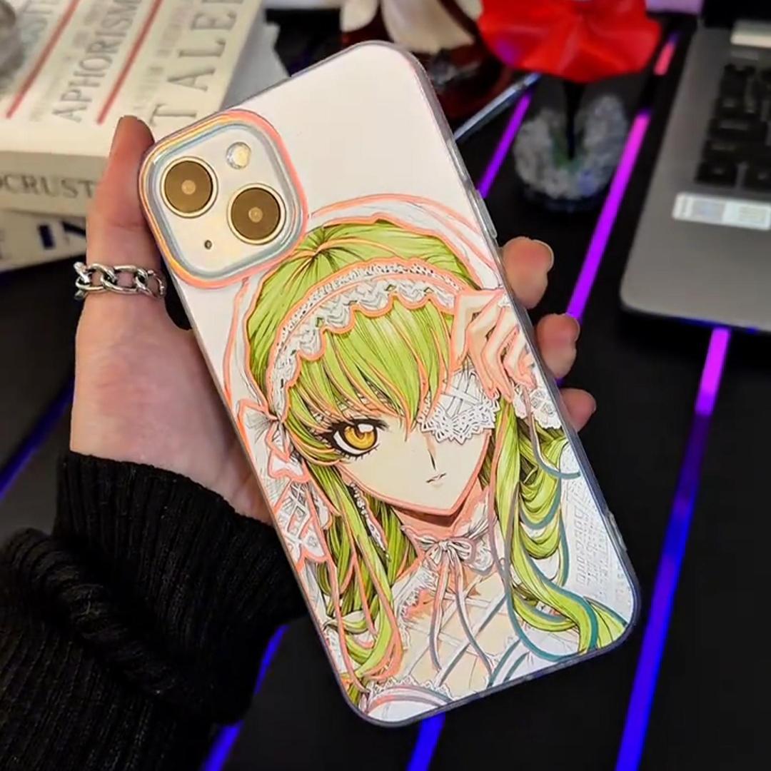 【大集合】動漫極光金漸變手機殼