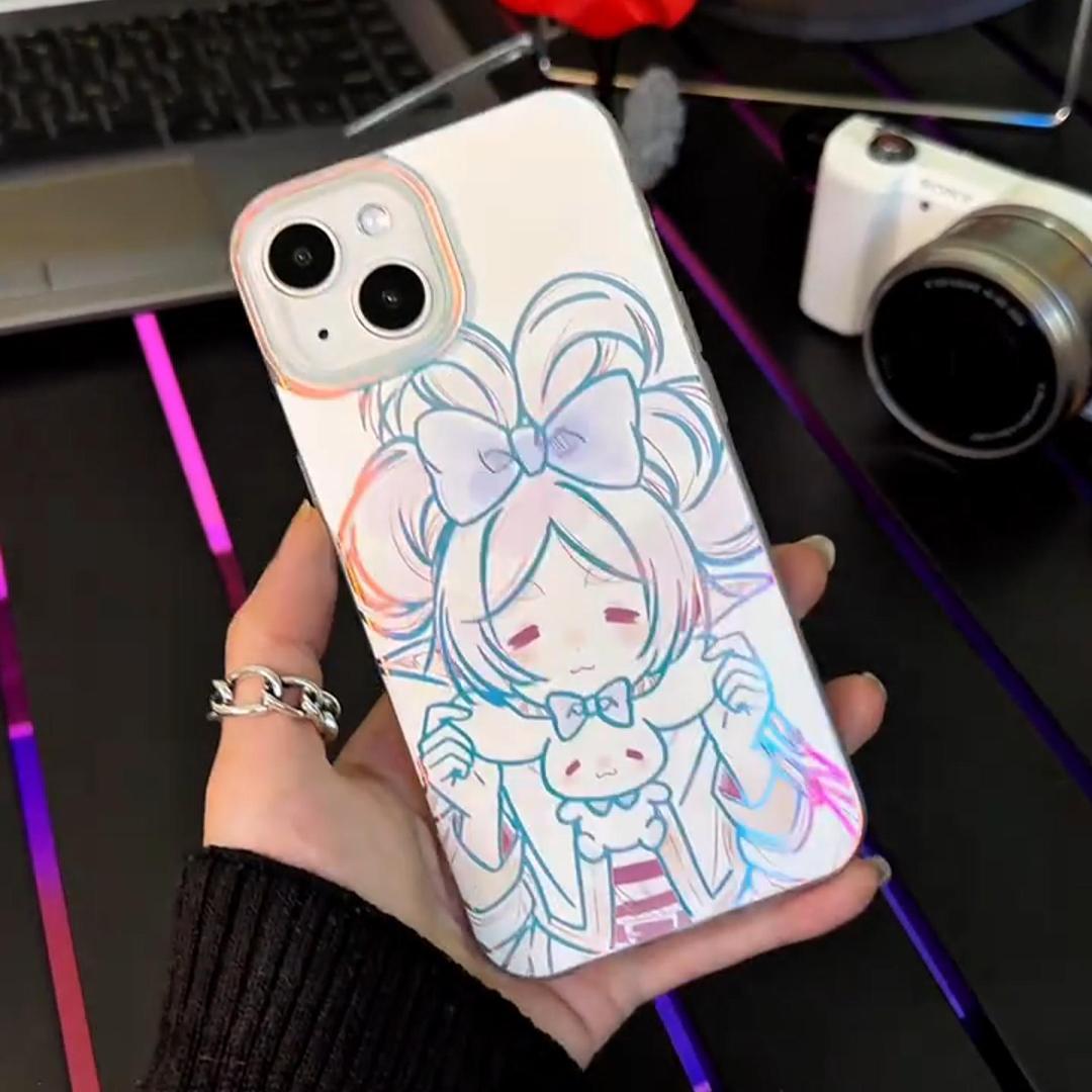 葬送的芙莉蓮極光金漸變手機殼