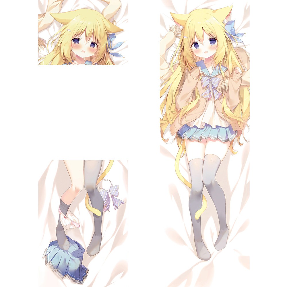 白玉貓耳しらたまころねちゃん可愛蘿莉 等身抱枕