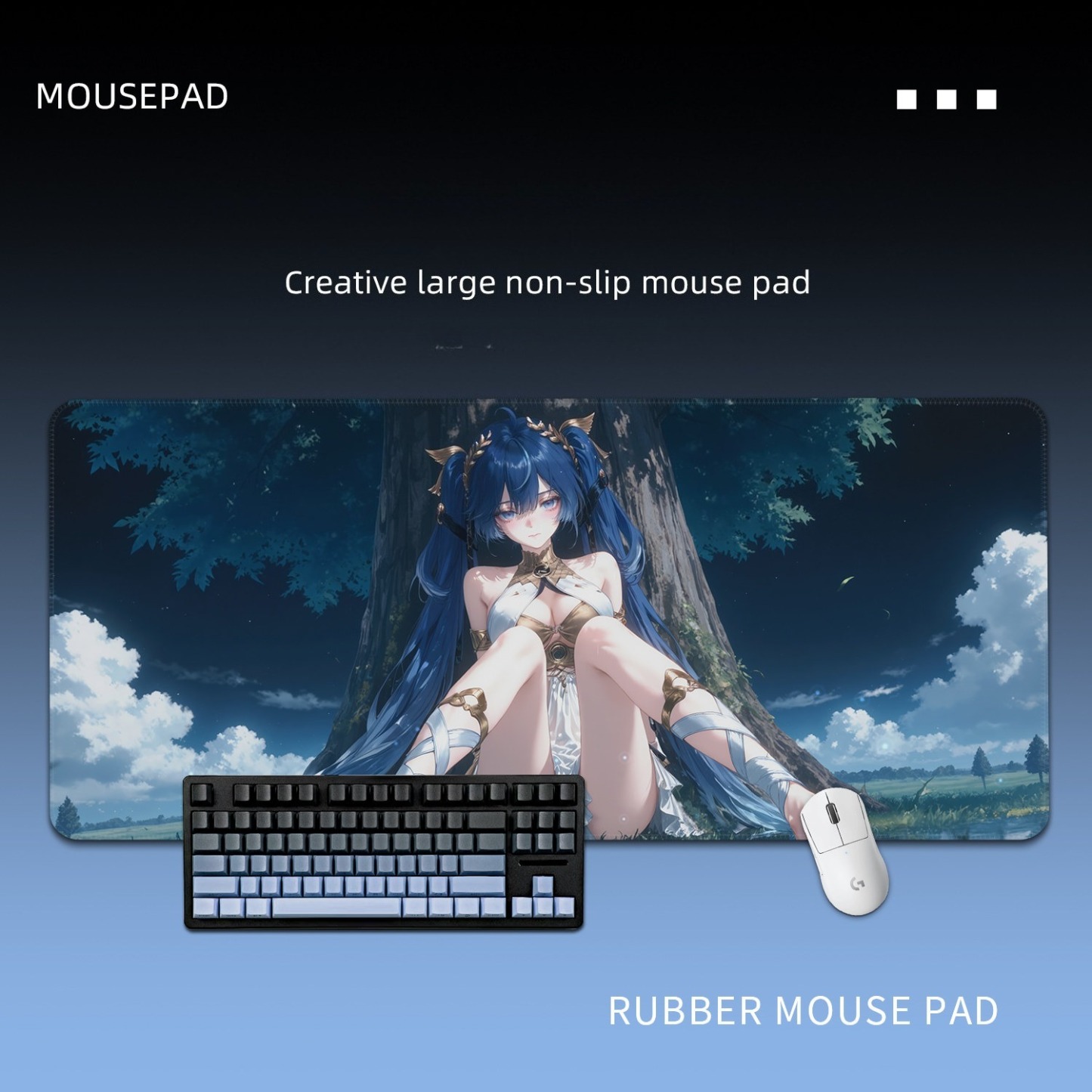 鳴潮尤諾 主題桌墊 布質滑鼠墊