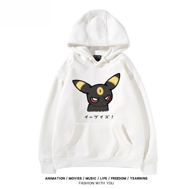 寶可夢伊布家族 聯名衛衣秋冬新款親子情侶裝連帽衛衣