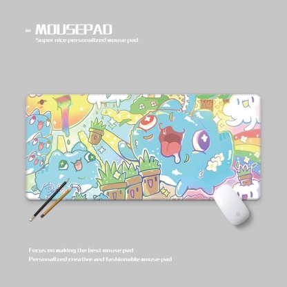 貓貓蟲 主題桌墊 布質滑鼠墊