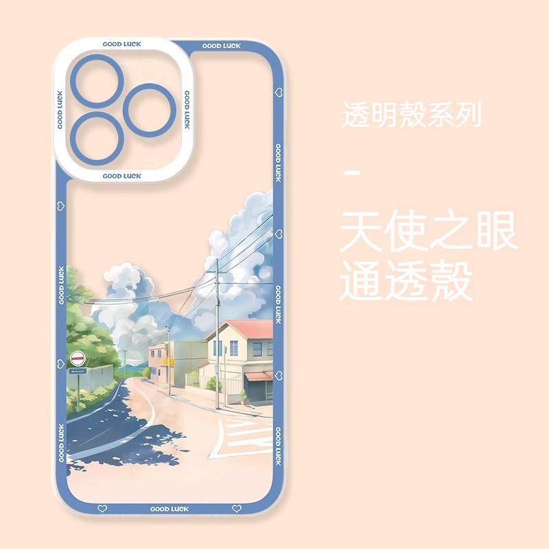 風景 天使眼透明防摔軟殼