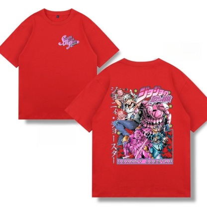 飆馬野郎jojo的奇妙冒險 2026親子情侶男女同款 印花短袖T恤
