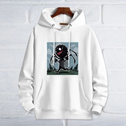 饑荒Q版小蜘蛛新款 親子情侶男女連帽衛衣