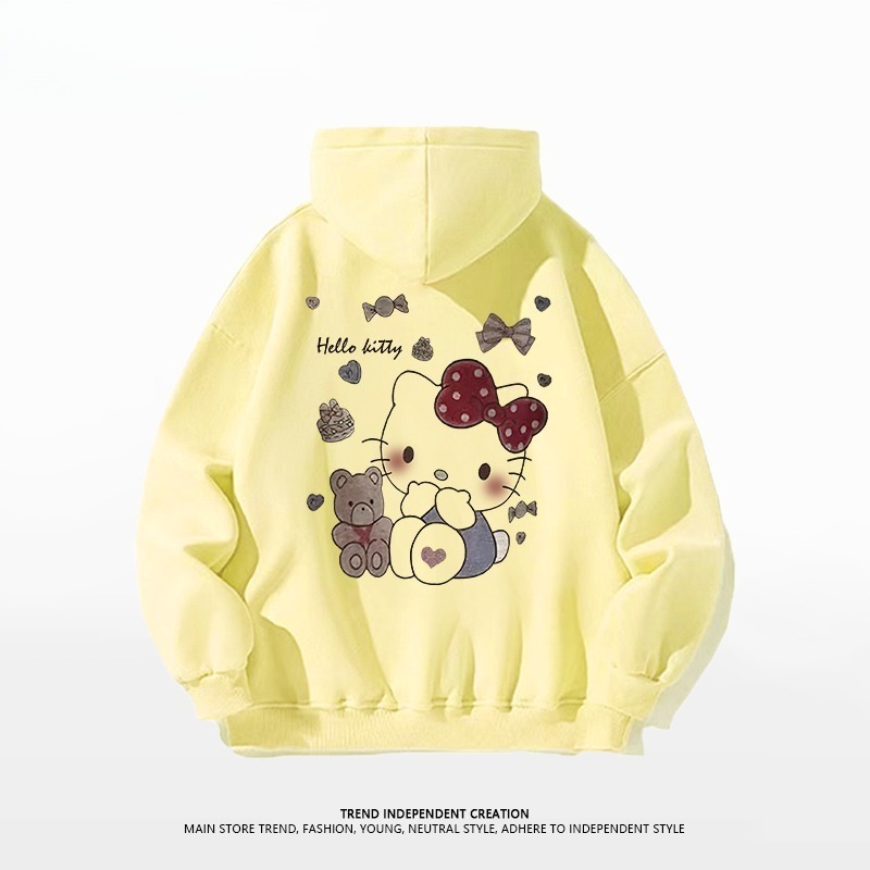 Hello Kitty凱蒂貓新款 親子情侶男女連帽衛衣