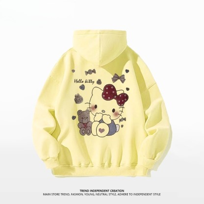 Hello Kitty凱蒂貓新款 親子情侶男女連帽衛衣