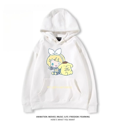 初音未來X三麗鷗新款 親子情侶男女款連帽衛衣